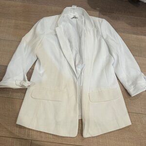 LOFT WOMENS WHITE SPORTS BLAZER JACKET COAT NEW MEDIUM